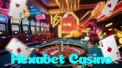 Hexabet Casino casino presented on mobile device in Pakistan with slots and live games